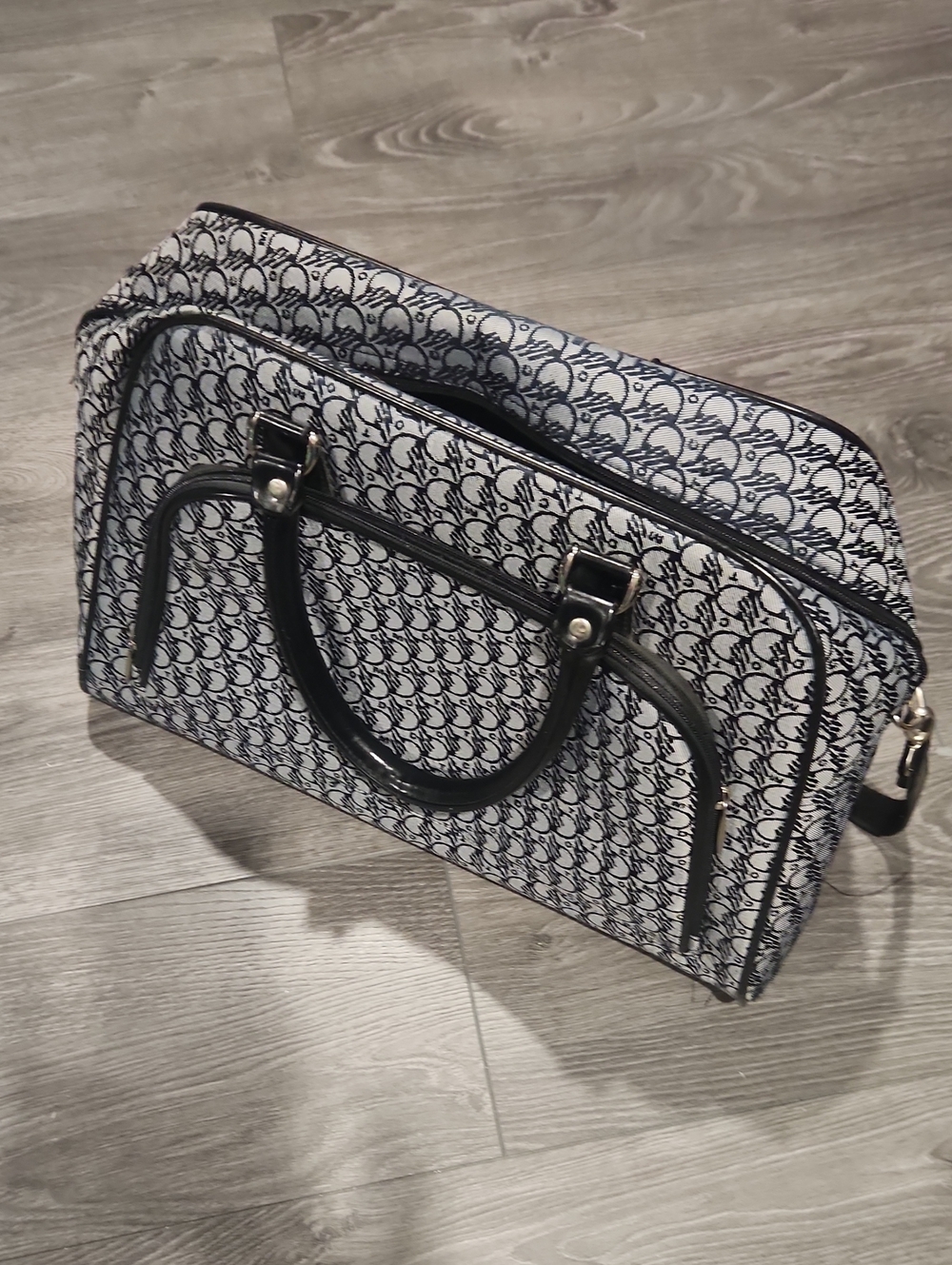 Black & White Patterned Women's Handbag